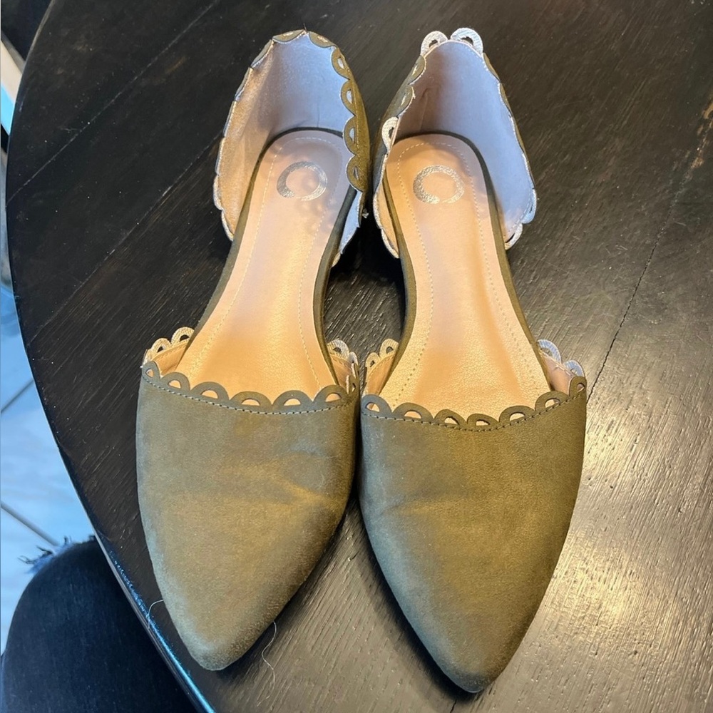 Olive Green Women's Flats